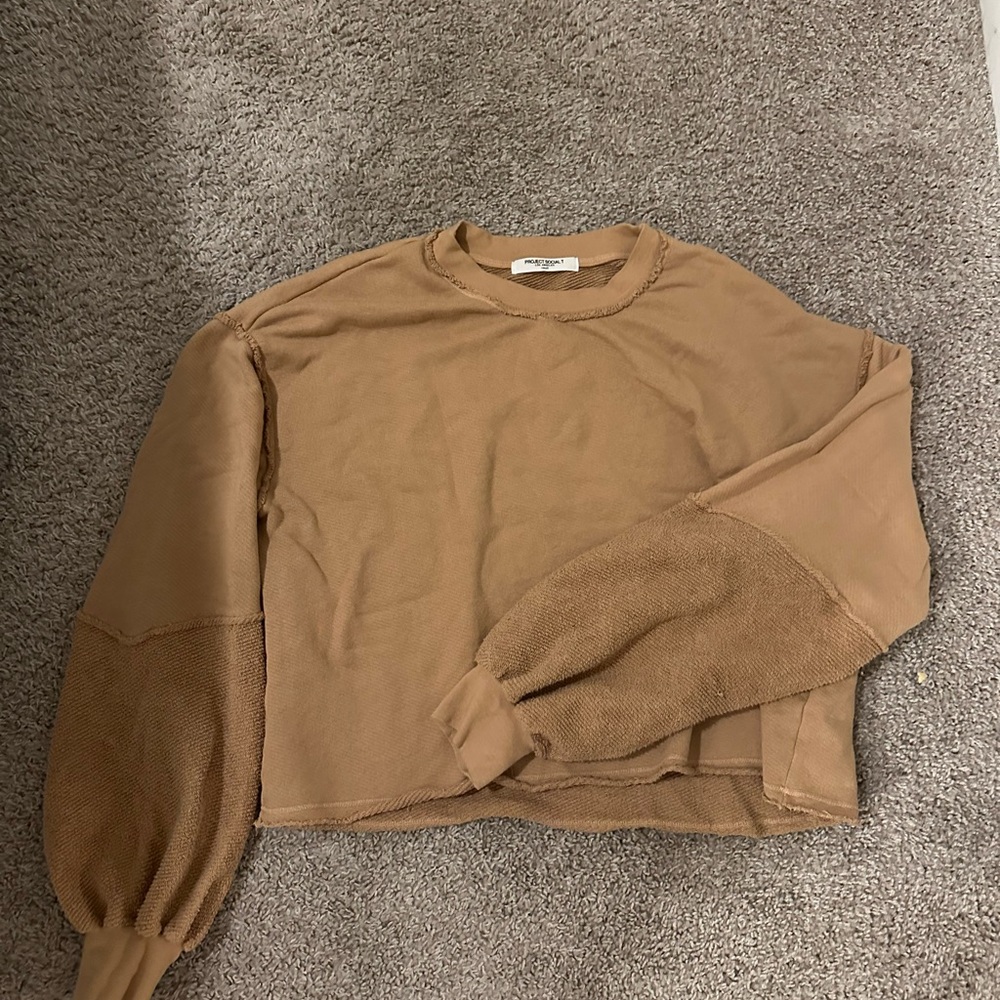 Project Social T Camel Long Sleeve Top